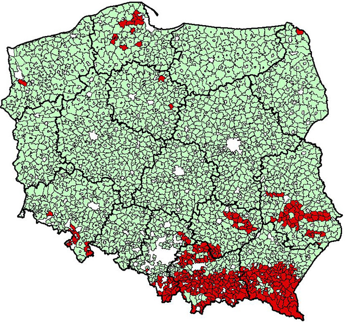 Zagrożenie erozją wodną
